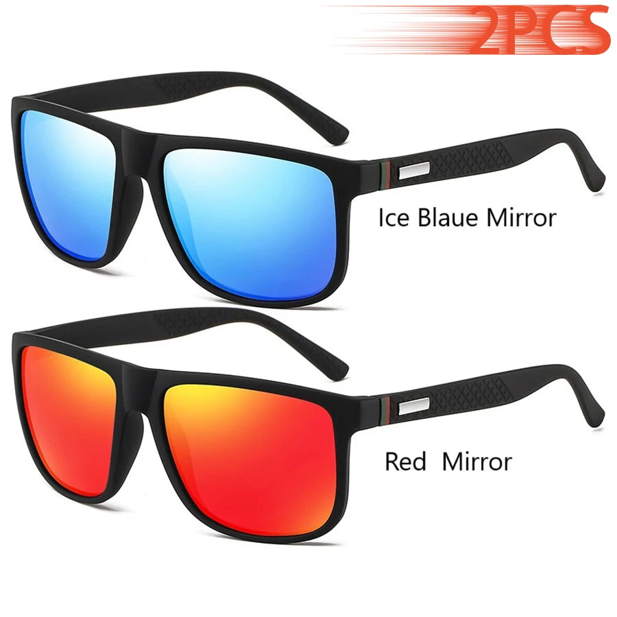 Gafas de sol cuadradas polarizadas para hombre y mujer, material policarbonato, proteccion UV400
