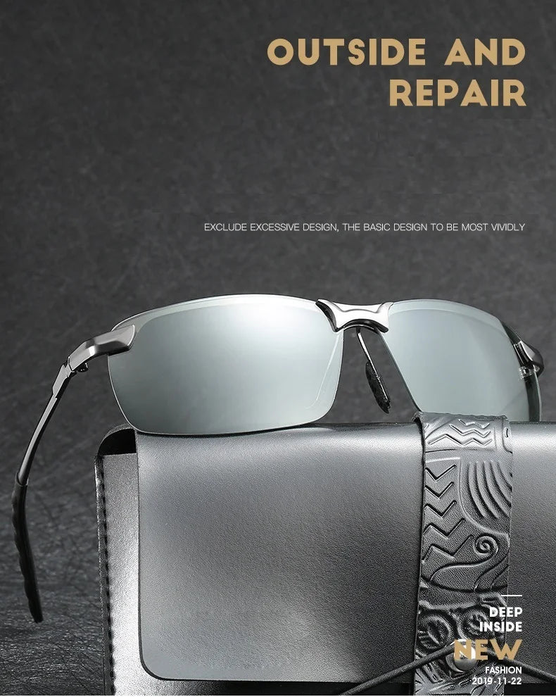 Gafas de sol polarizadas fotocromatico ideal para conducir, cambian de color según intensidad de luz, UV400.