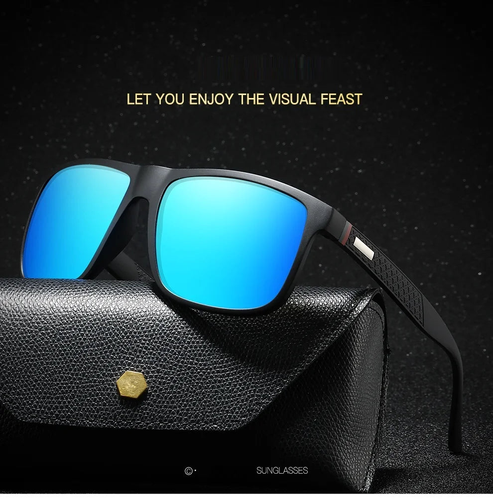 Gafas de sol cuadradas polarizadas para hombre y mujer, material policarbonato, proteccion UV400