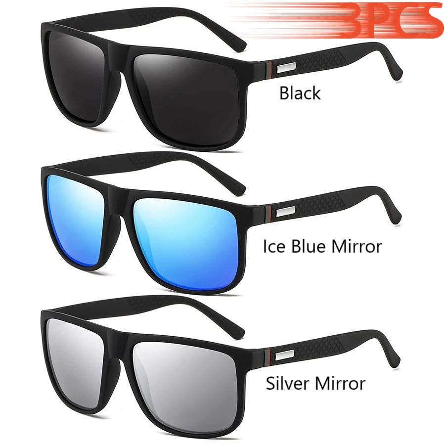 Gafas de sol cuadradas polarizadas para hombre y mujer, material policarbonato, proteccion UV400