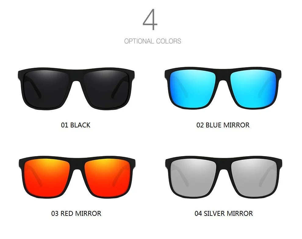 Gafas de sol cuadradas polarizadas para hombre y mujer, material policarbonato, proteccion UV400