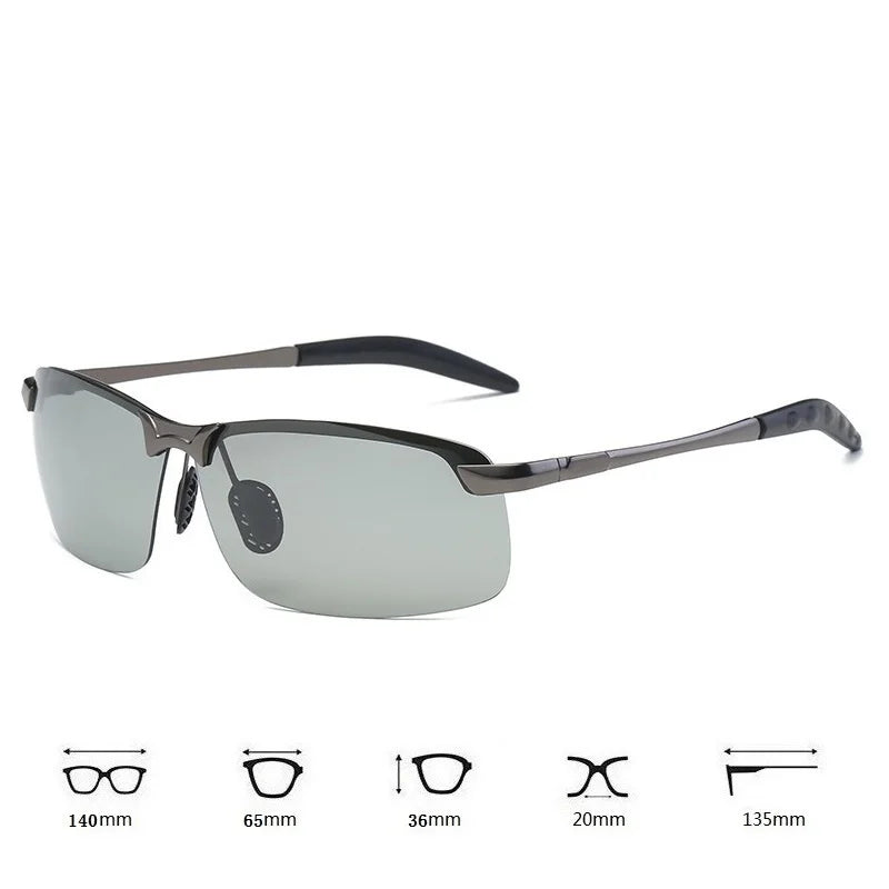 Gafas de sol polarizadas fotocromatico ideal para conducir, cambian de color según intensidad de luz, UV400.