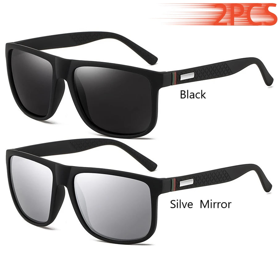 Gafas de sol cuadradas polarizadas para hombre y mujer, material policarbonato, proteccion UV400
