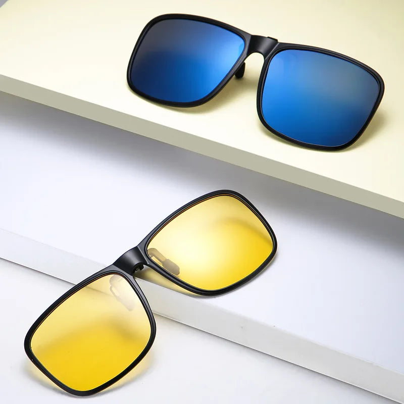 Micas de sol estilo clip, abatibles ajuste perfecto para lentes graduados, protección 400UV.