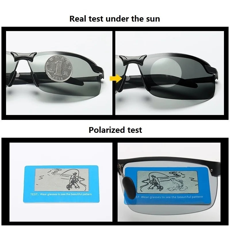 Gafas de sol polarizadas fotocromatico ideal para conducir, cambian de color según intensidad de luz, UV400.