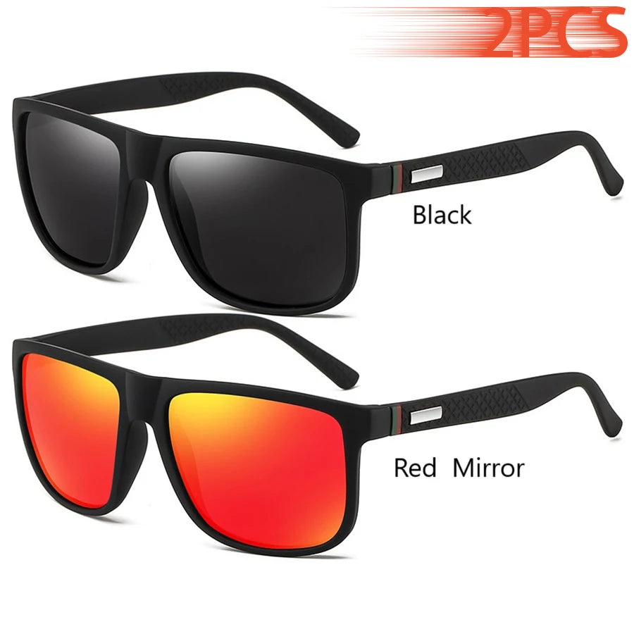 Gafas de sol cuadradas polarizadas para hombre y mujer, material policarbonato, proteccion UV400