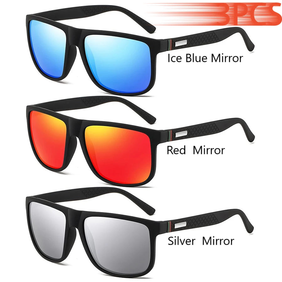 Gafas de sol cuadradas polarizadas para hombre y mujer, material policarbonato, proteccion UV400
