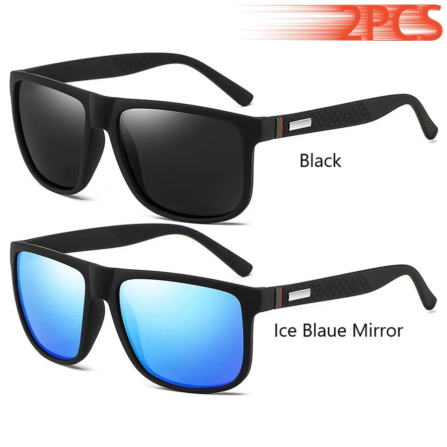 Gafas de sol cuadradas polarizadas para hombre y mujer, material policarbonato, proteccion UV400