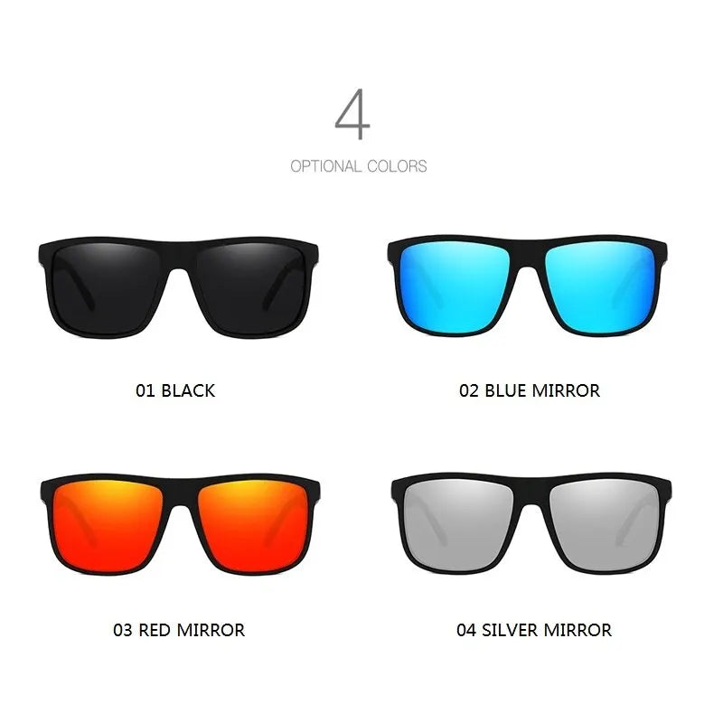 Gafas de sol cuadradas polarizadas para hombre y mujer, material policarbonato, proteccion UV400