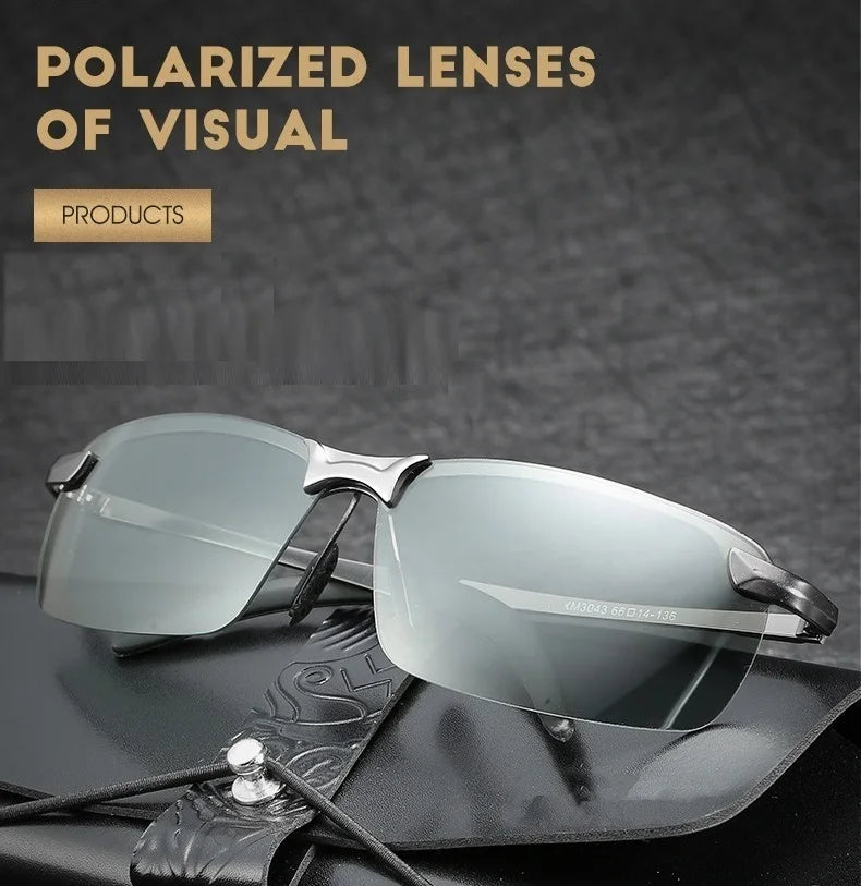 Gafas de sol polarizadas fotocromatico ideal para conducir, cambian de color según intensidad de luz, UV400.