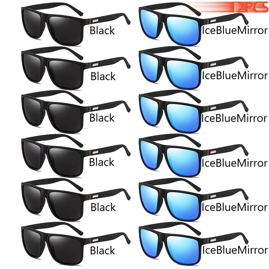 Gafas de sol cuadradas polarizadas para hombre y mujer, material policarbonato, proteccion UV400