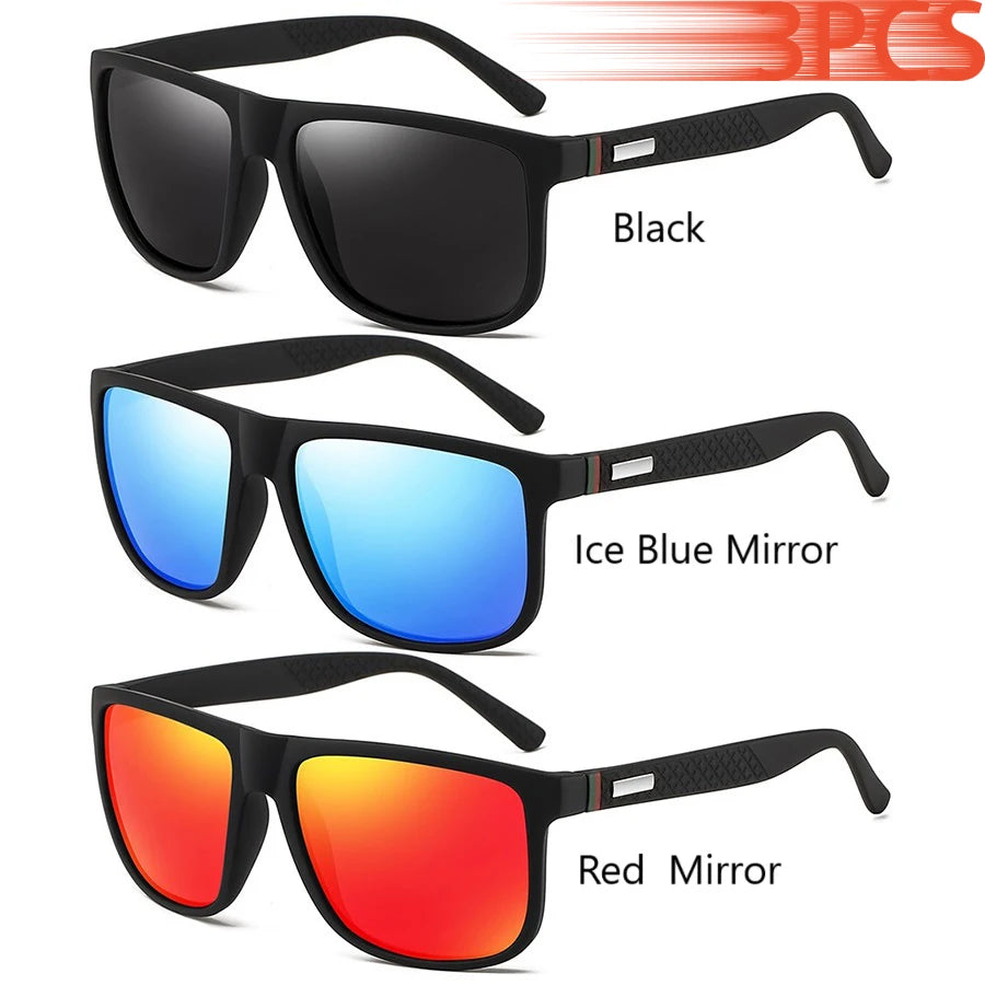 Gafas de sol cuadradas polarizadas para hombre y mujer, material policarbonato, proteccion UV400