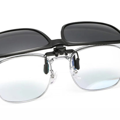 Micas de sol estilo clip, abatibles ajuste perfecto para lentes graduados, protección 400UV.