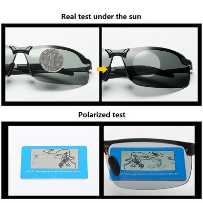 Gafas de sol polarizadas fotocromatico ideal para conducir, cambian de color según intensidad de luz, UV400.