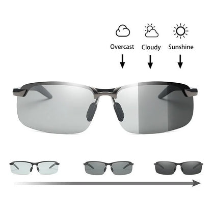 Gafas de sol polarizadas fotocromatico ideal para conducir, cambian de color según intensidad de luz, UV400.